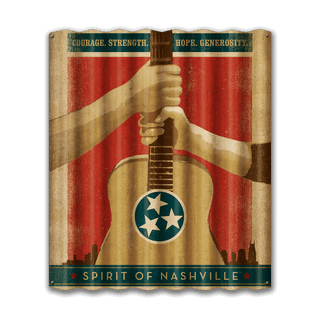 Spirit of Nashville - Corrugated Metal Wall Art Corrugated Wall Art Anderson Design Group