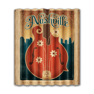 Nashville Dreams - Corrugated Metal Wall Art Corrugated Wall Art Anderson Design Group