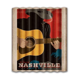 The Sound of Nashville - Corrugated Metal Wall Art Corrugated Wall Art Anderson Design Group