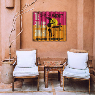 The Endless Summer: San Clemente - Corrugated Metal Wall Art Corrugated Wall Art Bruce Brown Films
