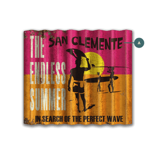 The Endless Summer: San Clemente - Corrugated Metal Wall Art Corrugated Wall Art Bruce Brown Films