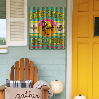 The Endless Summer: Cocoa Beach - Corrugated Metal Wall Art Corrugated Wall Art Bruce Brown Films