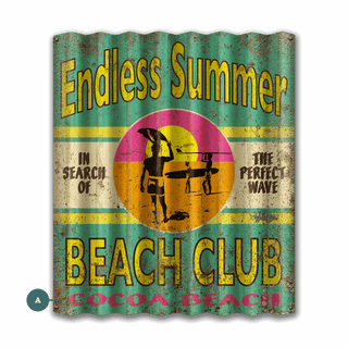 The Endless Summer: Cocoa Beach - Corrugated Metal Wall Art Corrugated Wall Art Bruce Brown Films