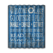 Blue Generic Corrugated Metal Wall Art