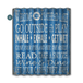 Blue Personalized Corrugated Metal Wall Art