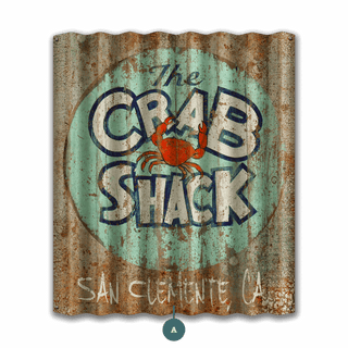 The Crab Shack - Corrugated Metal Wall Art Corrugated Wall Art Marty Mummert Studio