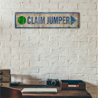 Directional Ski Trail Marker Sign: Green Circle - Wood & Metal Wall Art