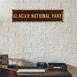 Landmark Classic Custom Signs: Brown 1 - Wall Decor Wood & Metal Wall Art Out West Design