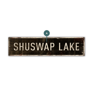 Landmark Classic Custom Signs: Black 1 - Wall Decor Wood & Metal Wall Art Out West Design