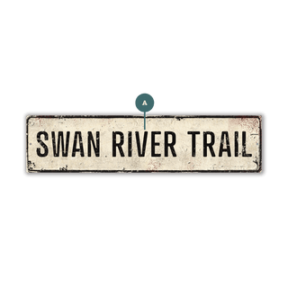 Landmark Classic Custom Signs: White 1 - Wall Decor Wood & Metal Wall Art Out West Design