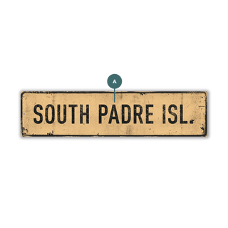 Landmark Classic Custom Signs: Sand 1 - Wall Decor Wood & Metal Wall Art Out West Design