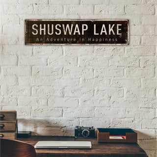 Landmark Classic Custom Signs: Black 2 - Wall Decor Wood & Metal Wall Art Out West Design