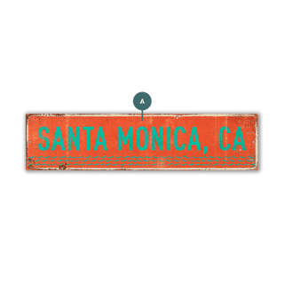 Landmark Waves Custom Signs: Coral 1 - Wall Decor Wood & Metal Wall Art Out West Design