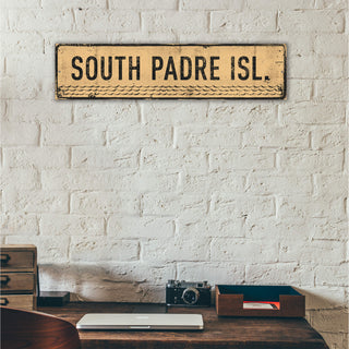 Landmark Waves Custom Signs: Sand 1 - Wall Decor Wood & Metal Wall Art Out West Design