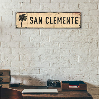 Landmark Palms Custom Signs: Sand 1 - Wall Decor Wood & Metal Wall Art Out West Design