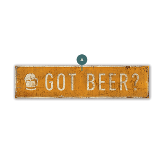 Landmark Beer Stein Custom Signs: Amber - Wall Decor Wood & Metal Wall Art Out West Design
