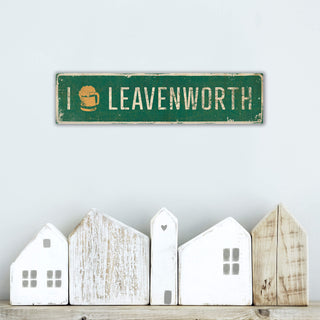 Landmark "I Heart" Custom Signs: Green Beer Stein - Wall Decor Wood & Metal Wall Art Out West Design