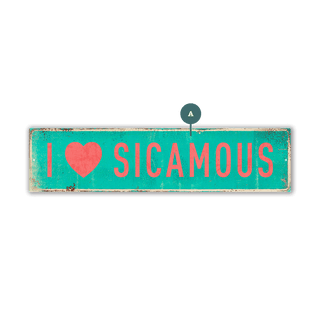 Landmark "I Heart" Custom Signs: Turquoise Heart - Wall Decor Wood & Metal Wall Art Out West Design