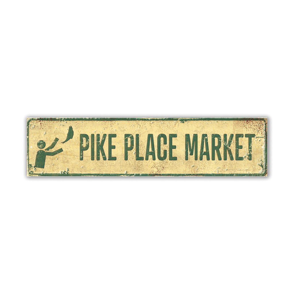 Landmark Signs: Pike Place Market - Wall Decor – Old Wood Signs Wholesale