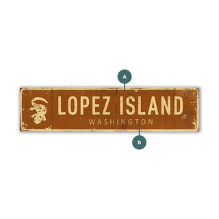 Landmark Salamander Custom Signs: Rust 2 - Wall Decor Wood & Metal Wall Art Out West Design