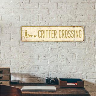 Landmark Farmyard Procession Custom Signs: Cream 1 - Wall Decor Wood & Metal Wall Art Out West Design