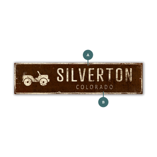 Landmark Off-Road Custom Signs: Brown - Wall Decor