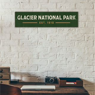 Landmark Signature Custom Signs: Green 2 - Wall Decor Wood & Metal Wall Art Out West Design