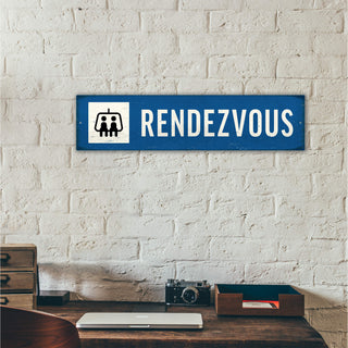 Ski Lift Custom Signs: Blue - Wall Decor