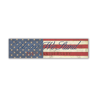 United We Stand – Patriotic 250th Anniversary - Wall Decor Wood & Metal Wall Art Out West Design