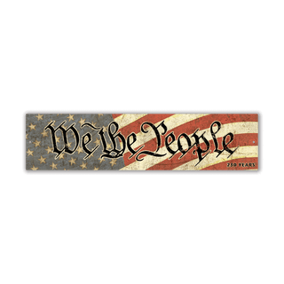 We the People – 250 Years Patriotic Constitution - Wall Decor Wood & Metal Wall Art Out West Design