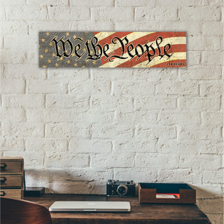 We the People – 250 Years Patriotic Constitution - Wall Decor Wood & Metal Wall Art Out West Design