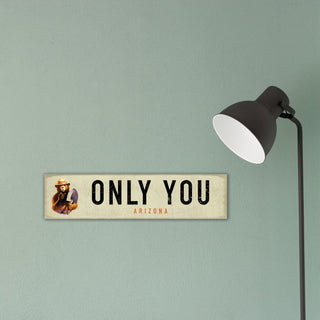 Smokey Bear 1985 Only You: White Landmark - Wall Decor Wood & Metal Wall Art Smokey Bear