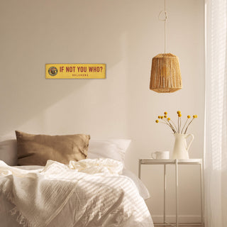 Smokey Bear If Not You Who: Yellow Landmark - Wall Decor Wood & Metal Wall Art Smokey Bear