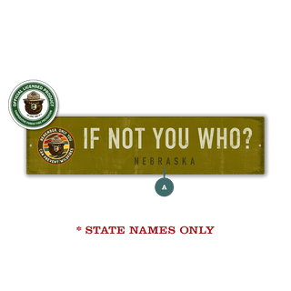 Smokey Bear If Not You Who: Forest Green Landmark - Wall Decor Wood & Metal Wall Art Smokey Bear