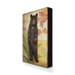 Wildwood Fern Bear - Metal Box Art Metal Box Wall Art Meissenburg Designs
