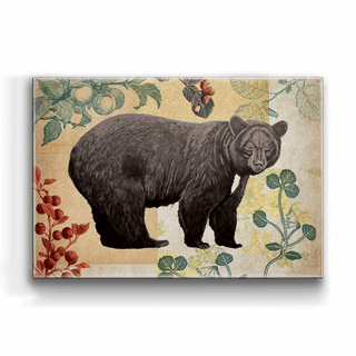 Wildwood Berry Bear - Metal Box Art Metal Box Wall Art Meissenburg Designs