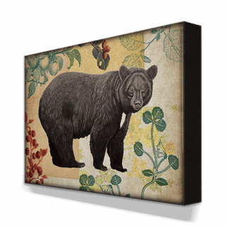 Wildwood Berry Bear - Metal Box Art Metal Box Wall Art Meissenburg Designs