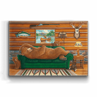 Bear Den - Metal Box Art Metal Box Wall Art Monte Dolack