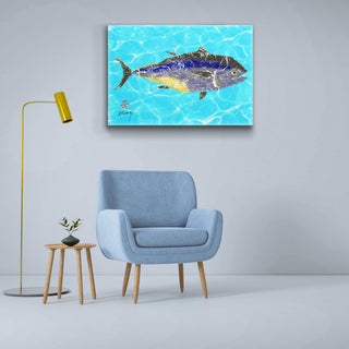 Solo Bluefin - Metal Box Art Metal Box Wall Art FishAye Trading Company
