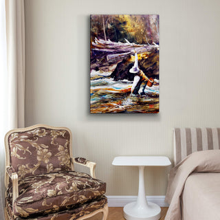 Almost In Hand: A Fly-Fishing Moment - Metal Box Art Metal Box Wall Art Dean Crouser