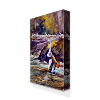 Almost In Hand: A Fly-Fishing Moment - Metal Box Art Metal Box Wall Art Dean Crouser