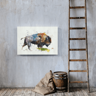 Full Spectrum Bison - Metal Box Art Metal Box Wall Art Dean Crouser