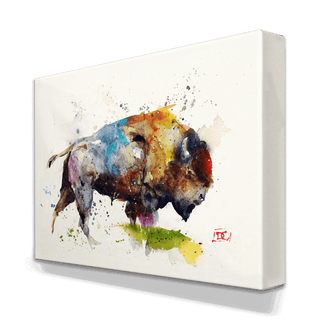Full Spectrum Bison - Metal Box Art Metal Box Wall Art Dean Crouser