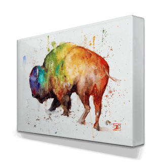 Buffalo Loco - Metal Box Art Metal Box Wall Art Dean Crouser