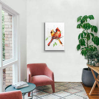 Cardinal Pair - Metal Box Art Metal Box Wall Art Dean Crouser