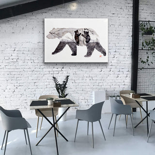 Mama Bear and Cubs - Metal Box Art Metal Box Wall Art Dean Crouser