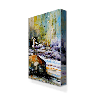Fly Fishing on the Upper River - Metal Box Art Metal Box Wall Art Dean Crouser