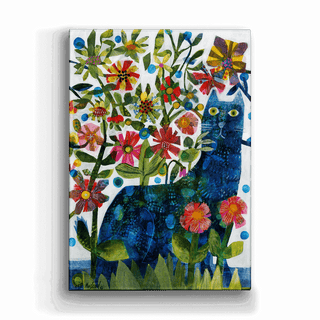 Blue Cat - Metal Box Art Metal Box Wall Art Este MacLeod