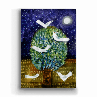 Birds in Tree - Metal Box Art Metal Box Wall Art Este MacLeod