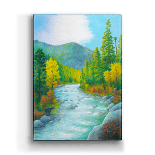 Rock Creek - Metal Box Art Metal Box Wall Art Monte Dolack